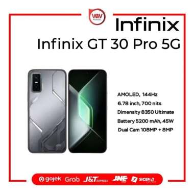 Hp Infinix GT 30 Pro 5G Ram 8GB Internal 256GB Garansi Resmi Shadow Ash
