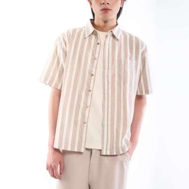 M231 Shift Kemeja Pria Stripe Pendek 1074 Dewasa-XXL