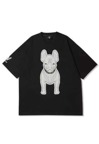 Silk Radog Short Sleeve Tshirt - Black