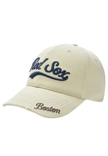 Varsity Vintage Structured Ball Cap Boston Red Sox Light Beige