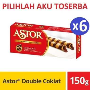 Promo Harga Astor Wafer Roll Chocolate 150 gr - Blibli