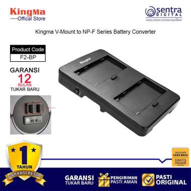 Kingma V-Mount Battery Converter Plate V Mount to NP-F Series Adapter for Video Camera LED Light Mon