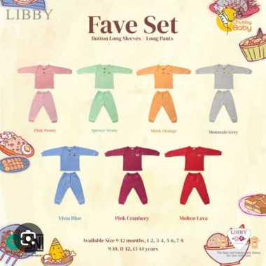 Libby Fave Set Stelan Oblong Panjang 1-2 Tahun Vista Blue