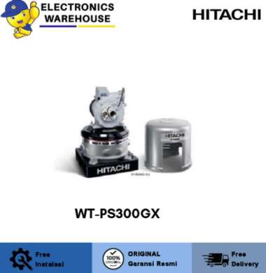HITACHI Shallow Well Tank - Stainless WTPS300GX