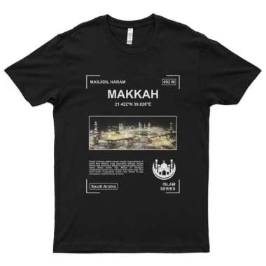 Kaos Tshirt Baju Murah Distro KA'BAH NEGARA Madinah Dakwah Islam Makkah SOUVENIR oleh oleh SUVENiR s