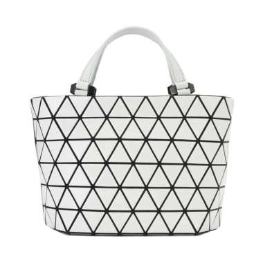 [12.12 Dealcember] Bao Bao Issey Miyake Mini Crystal Gloss Handbag Light Grey White