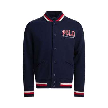 Polo Ralph Lauren Bomber Vintage Fleece Sweater Cruise Navy L Blue