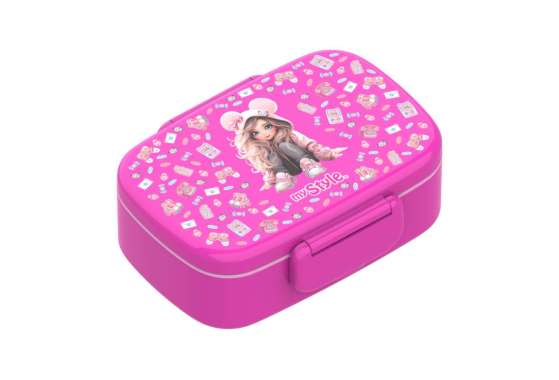 My Style TM 1507 D Bento Lunch Box with Spoon & Fork for Junior Girls