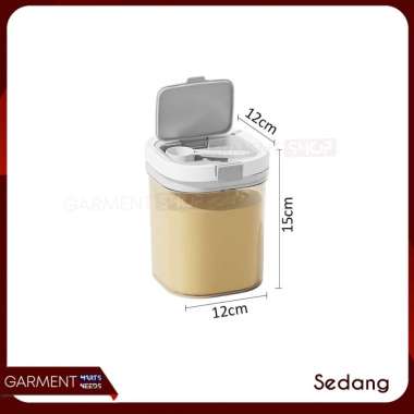 Toples Susu Bubuk Kotak Makanan Sereal Snack Bayi Kedap Udara Sealed Box Food Grade Free Sendok NO B