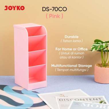 JOYKO Desk Set Pen Holder Tempat Alat Tulis DS-70CO Pink