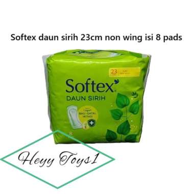 Softex daun sirih slim non wing 23cm isi 8 pads pembalut wanita cegah bau dan gatal iritasi