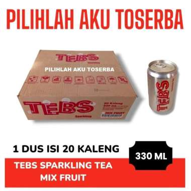 TEBS Sparkling Soda CAN KALENG 330 ml - ( HARGA 1 DUS ISI 20 )