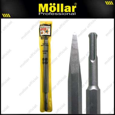 MOLLAR Mata Bor Point Chisel 14 x 250 mm SDS Plus Bobok Tembok Lancip Rotary Hammer