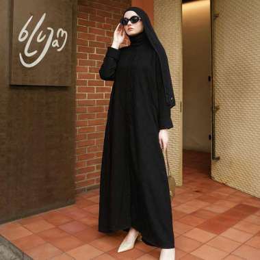 Heaven Lights - Zaira Abaya - Dress Abaya Polos Wanita Muslim M Pier