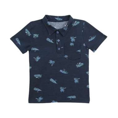TORIO Polo Shirt Fly Lure Navy - Atasan Anak - Polo Anak Laki-laki 8-9Y