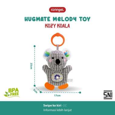 IQAngel – HugMate Melody Toy / Mainan Edukasi Boneka Tidur Bayi dan Anak Melatih Sensorik Motorik - 