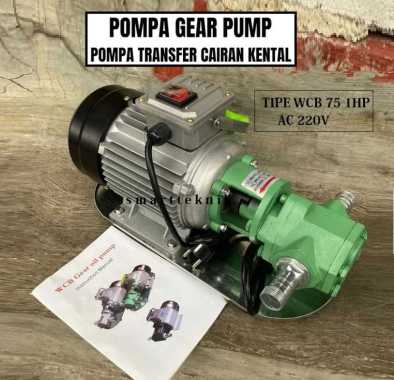 pompa oli 1hp Gear Pump WCB-75 1Hp 220V 75LPM Pompa Solar/Oli Pompa cairan Kental