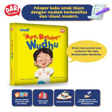Seri Penuntun Ayo, Belajar Wudhu Boardbook | Buku Cerita Anak Islam Mizan