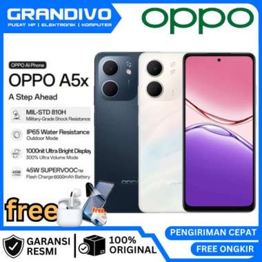 PROMO HP OPPO A5x 6/128GB 4/128GB Garansi Resmi OPPO - GRANDIVO Ram 6/128GB putih