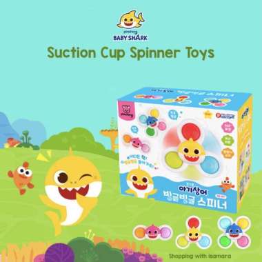 Pinkfong Baby Shark Suction Cup Spinner Toys