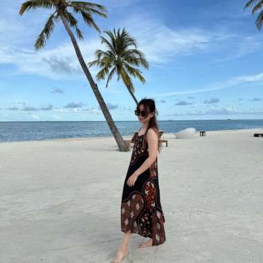 Lausboutique Dress Tiffany-Seri Atol- Dress Batik Panjang Atol sogan