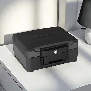 Krisbow Fire Chest Brankas Tahan Api 6.5 Ltr - Hitam