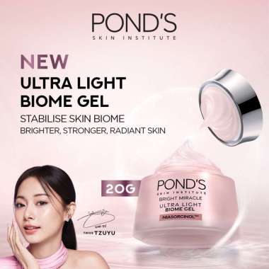 Ponds Bright Mir Ultra Gel FM 20gr - Pelembab Wajah Untuk Menyeimbangkan Skin Beauty Biome