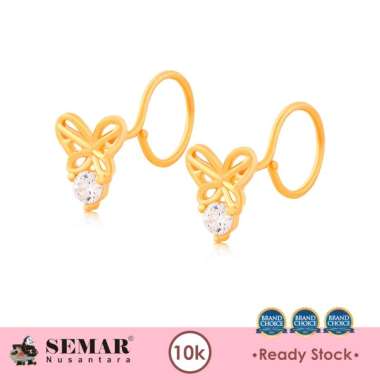 Anting Emas Toge Aquilla Butterfly Gold 10K Semar Nusantara