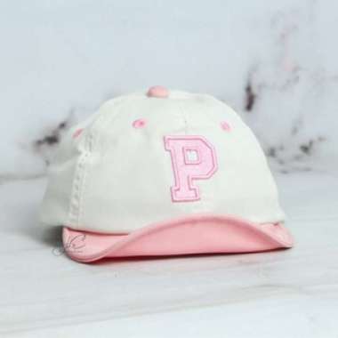 Jocoproduction - Topi Anak Fashion Pet Kualitas Import Premium 2 Bulan – 24 Bulan Bordir Huruf P PET