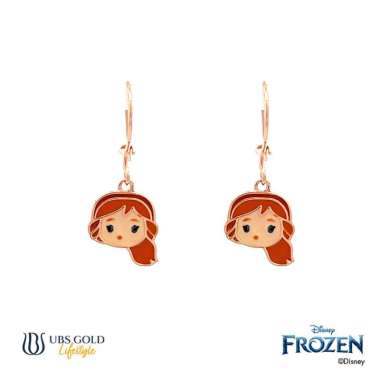 UBS Anting Emas Anak Disney Frozen - Aay0081 - 17k Rose Gold