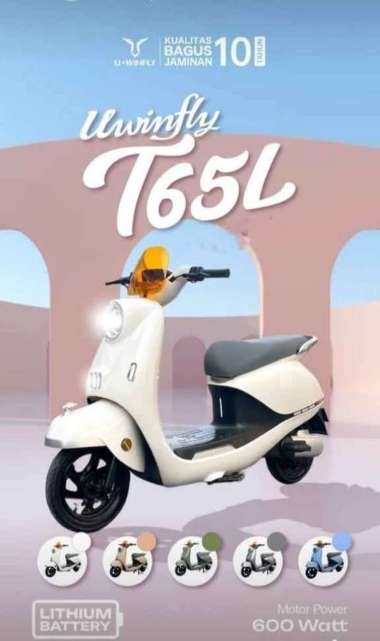 Sepeda Listrik Uwinfly T65 LIthium Gold