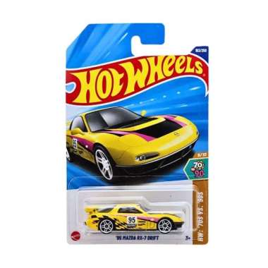 Hot Wheels HOTWHEELS 95 Mazda RX-7 Drift Yellow HW 70s vs 90s HYY95