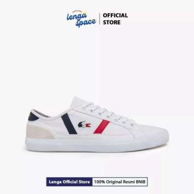 Sepatu Sneakers Pria Lacos Sideline Tricolour Canvas - White/Navy (39CMA0045-407) ORIGINAL 43