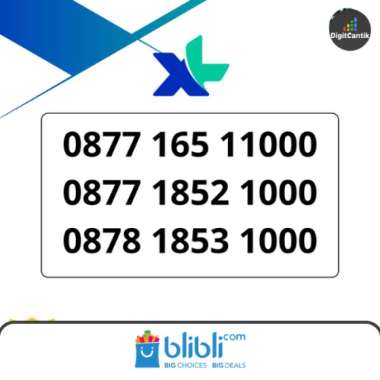 NOMOR CANTIK XL EKOR 1000 RAPIH - 4G Ready 0878 1853 1000