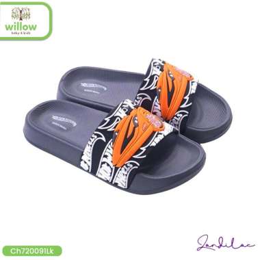 Sandal Jepit Anak - Zandilac Hotwheels Series Abu Tua