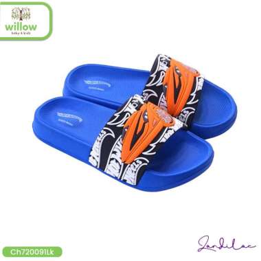 Sandal Jepit Anak - Zandilac Hotwheels Series Biru Spectrum