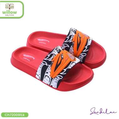Sandal Jepit Anak - Zandilac Hotwheels Series Merah