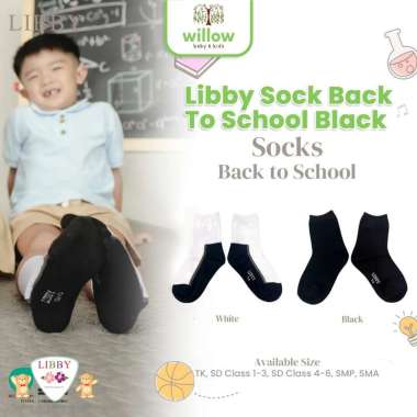 Kaos Kaki Anak - Libby Sock Back To School Sd 1-2 White