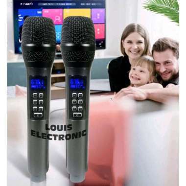 Microphone Karaoke Mic Wireless UHF Recharge Ada ECHO