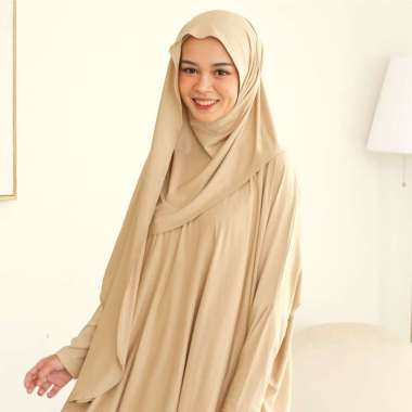 Lozy Hijab - Najma Shawl (Pashmina Oval Bahan Jersey Premium) Khaki