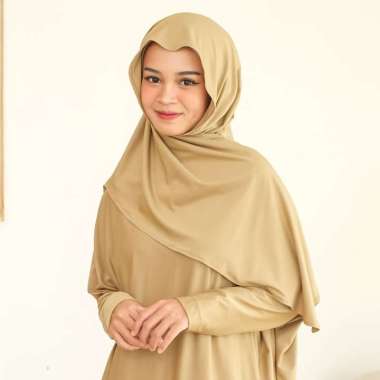 Lozy Hijab - Najma Shawl (Pashmina Oval Bahan Jersey Premium) Natural