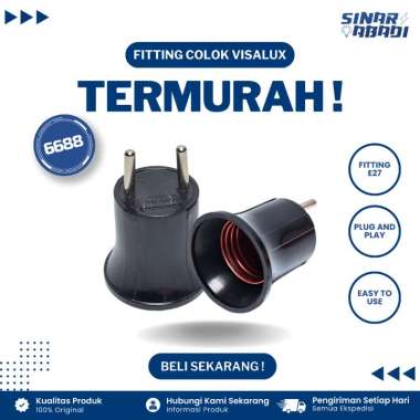 Visalux Fitting Colok Hitam E27 VFK6688