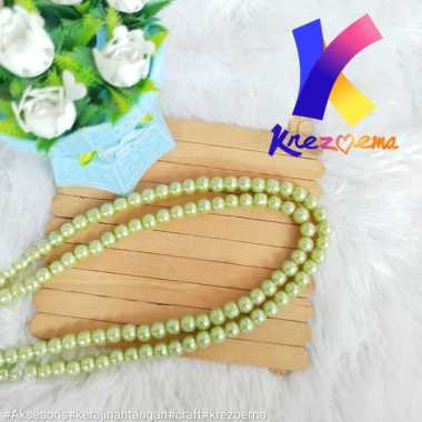 Mutsin mutiara sintetis ukuran 6mm banyak variasi warna 10