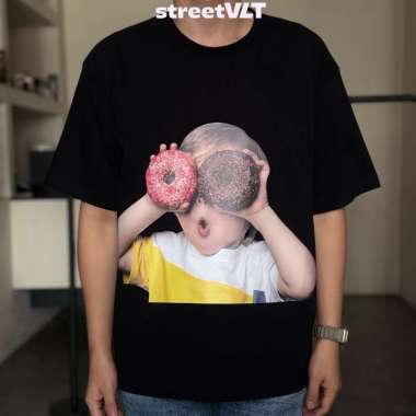 ADLV Baby Face Donuts Short Sleeve T-Shirt Acme De La Vie 1 Black