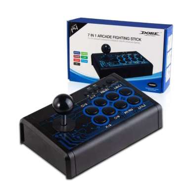Dobe Arcade Fighting Stick Gamepad 7 in 1 TP4-1886 (Black Blue)