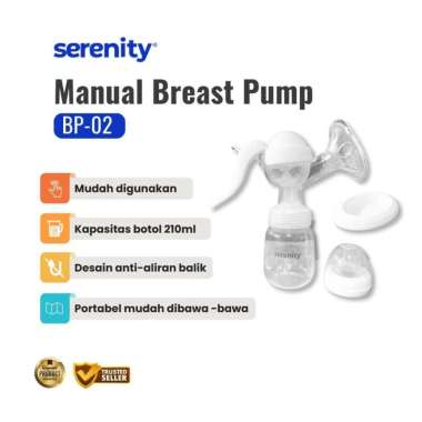 Manual Breast Pump Serenity BP-02 - Alat Pompa Asi / Pumping Portable