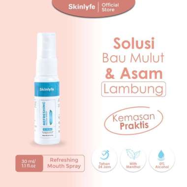 Skinlyfe - Penghilang Bau Mulut Pengharum Mulut Mouth Spray Penyegar Nafas Bau Pemutih Kuning BPOM 1