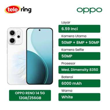 HP OPPO RENO 14 5G 12/256GB PUTIH