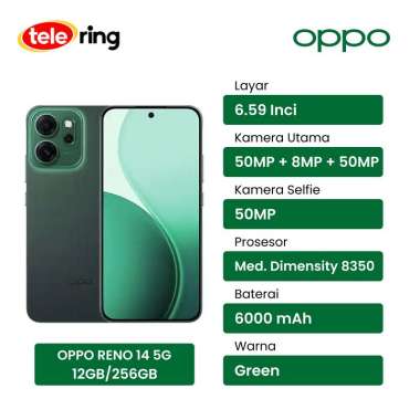 HP OPPO RENO 14 5G 12/256GB HIJAU
