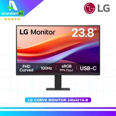 LED MONITOR LG 24U421A-B 24-INCH CURVED FHD-Monitor LG Curved FHD 100Hz Monitor with USB-C